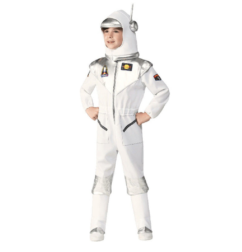 Halloween Costume Kids Space Suit Stage Performance Costume Holiday Party Carnival Play Astronaut Flight Costume