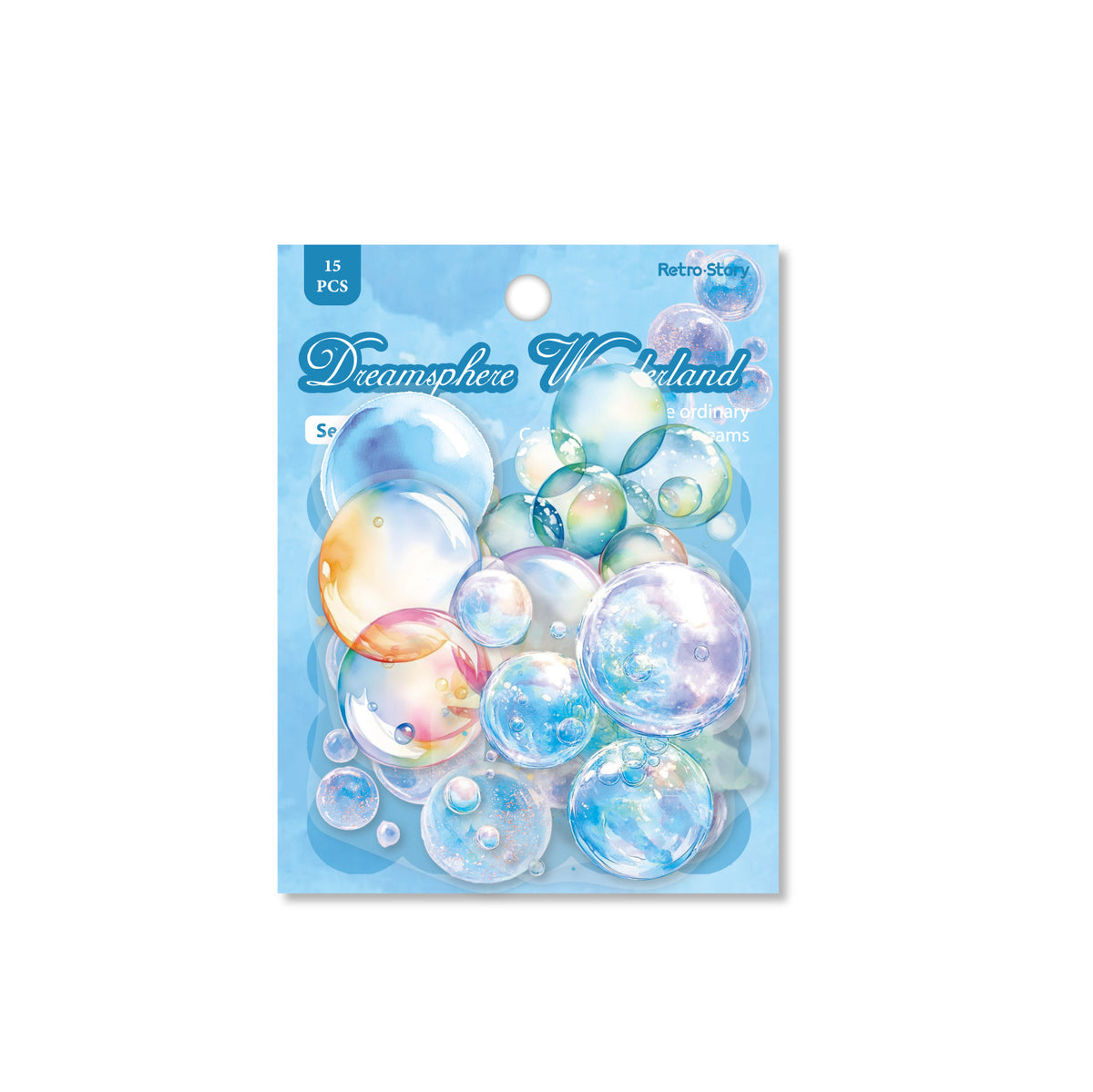 Retrostory Dream Bubble Wonderland Series Creative Bubble Base Handbook Landscaping Collage Paper Decorative Material Paper Sticker
