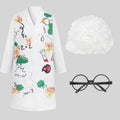 Halloween Crazy Scientist White Coat cos Frankenstein Pro Play Parent-Child Stage Performance Costume