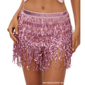 Halloween New Belly Dance Beads Waist Chain 4 Layer Beads Sequins Dance Performance Hip Towel Tassel Waist Seal Belt