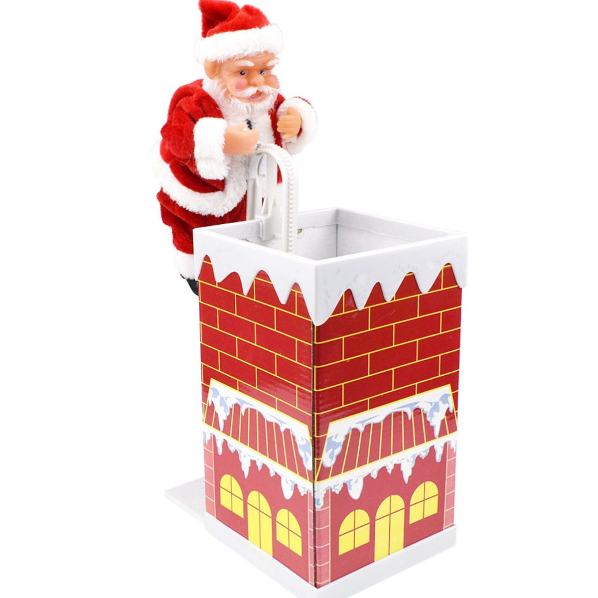 Climbing Chimney Santa Claus Electric Toy Climbing Beads Climbing Ladder Santa Claus Ornaments Christmas Decoration Gifts