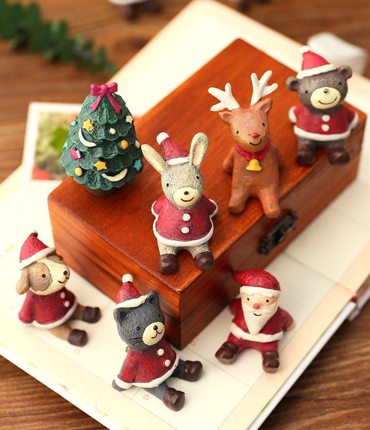 Christmas Decorations Christmas Tree Ornaments Decorative Props Scene Layout Simulation Elk Doll Christmas Ornaments