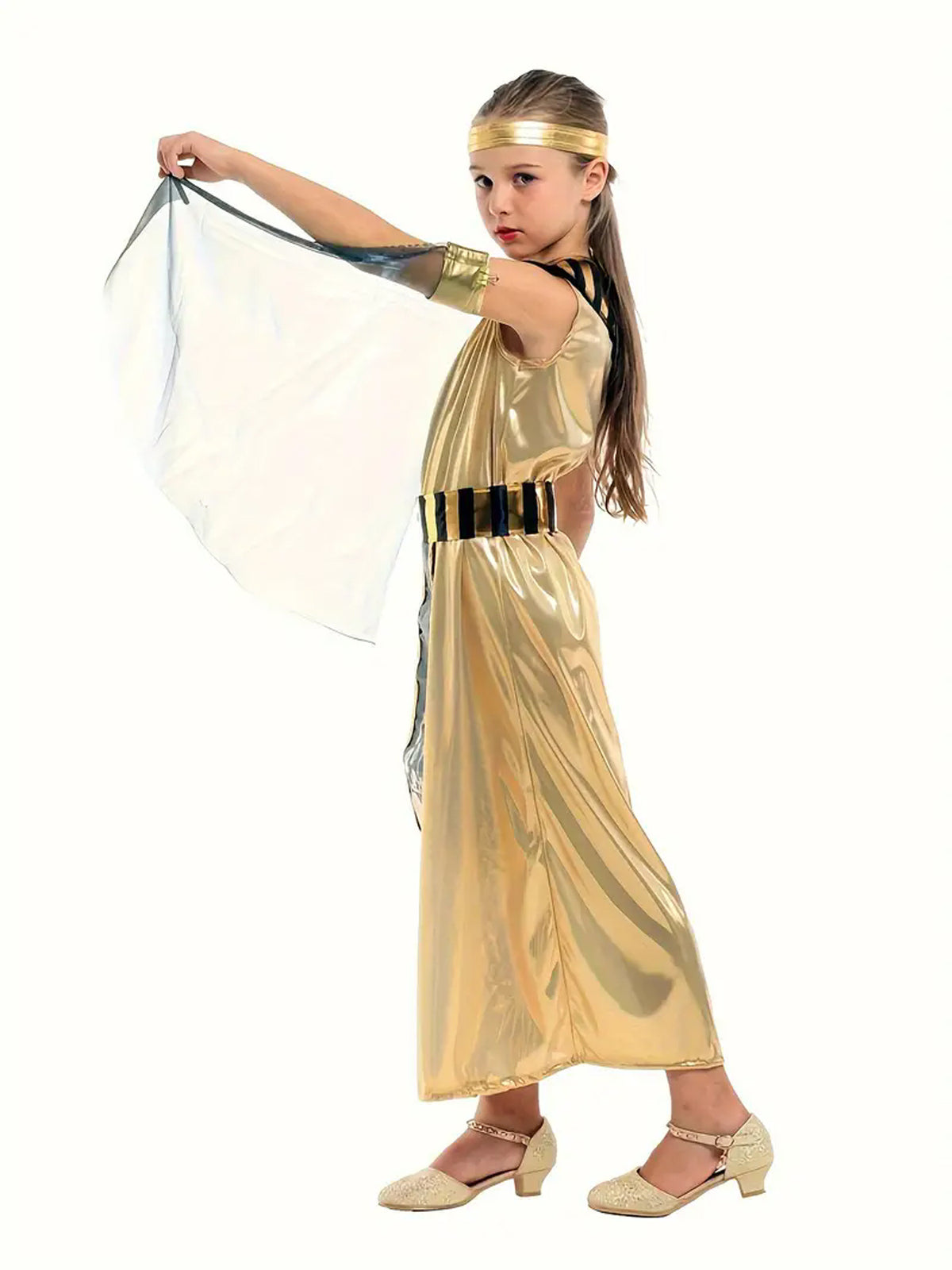 Halloween Cosplay Ancient Egyptian Costume Masquerade Egyptian Queen Little Princess Dress Costume