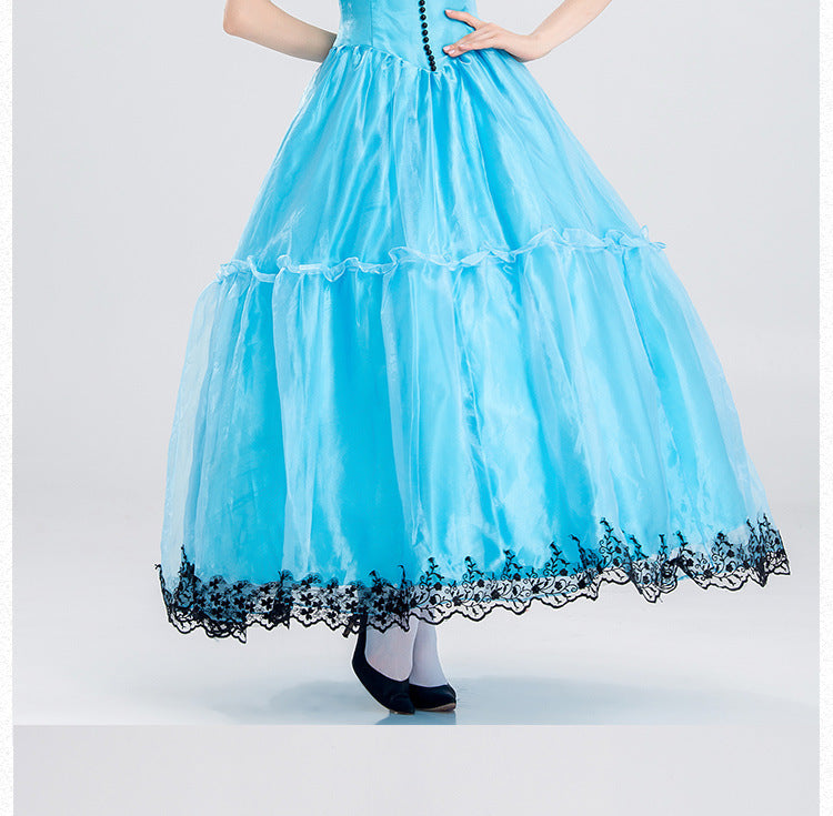 Halloween Costume Stage Costume Bright Cute Alice Fantasy Wonderland Princess Costume Fairy Tale Princess Dress
