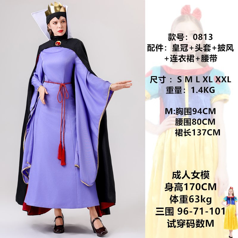 Adult Halloween Snow White Bell Cinderella Ice Sleeping Beauty Rapunzel Party Stage Performance Princess Dress