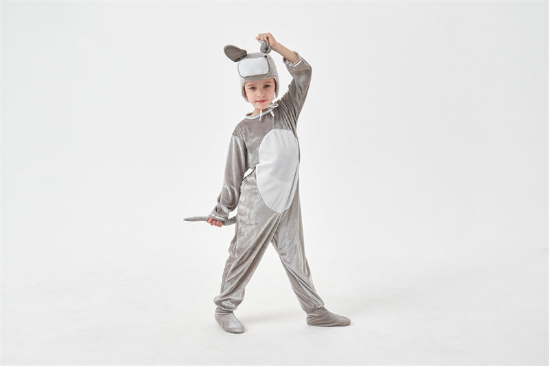 Halloween animals children's little donkey men and women cos animal jumpsuit children's day stage performance clothing
