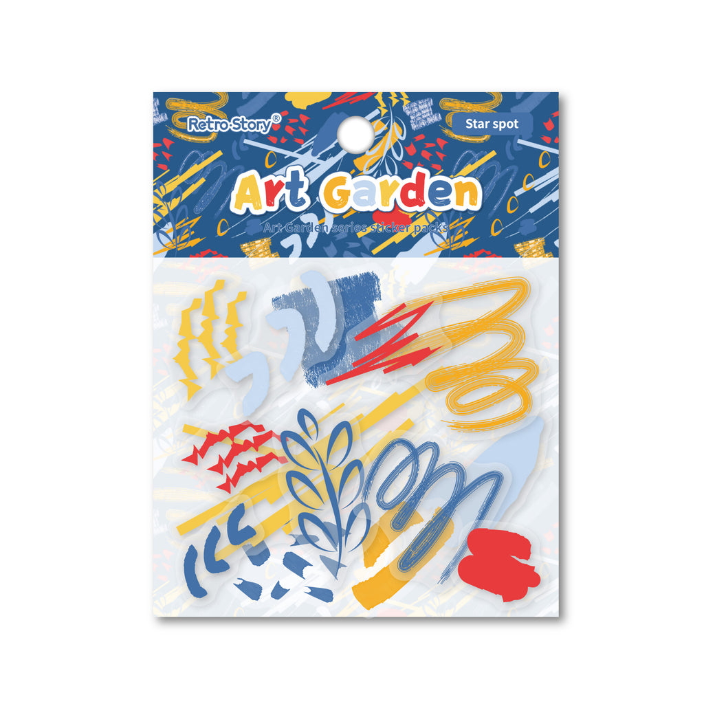 Retrostory Art Park Series DIY Material Collage Creative Handmade Decorative Background Base Journal Stickers