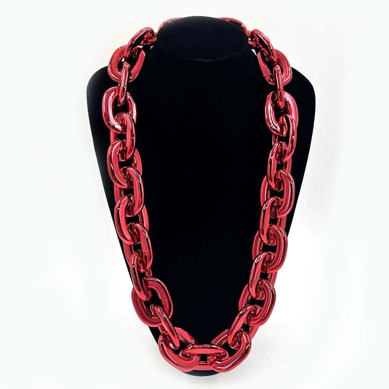 2025 Halloween Christmas Necklace Holiday Party Team Fan Ccb Thick Necklace Exaggerated Hip-Hop Big Gold Chain