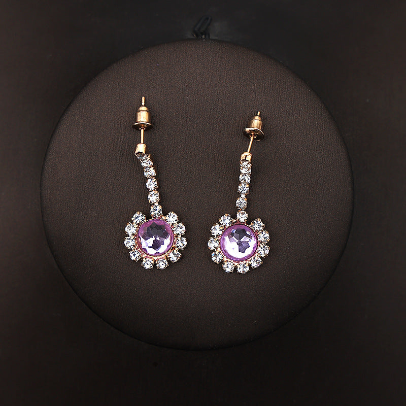Korean Bride Necklace Earrings Two-piece Decorations Wedding Yarn Wedding Jewelry Wedding Accessories Dance Studio