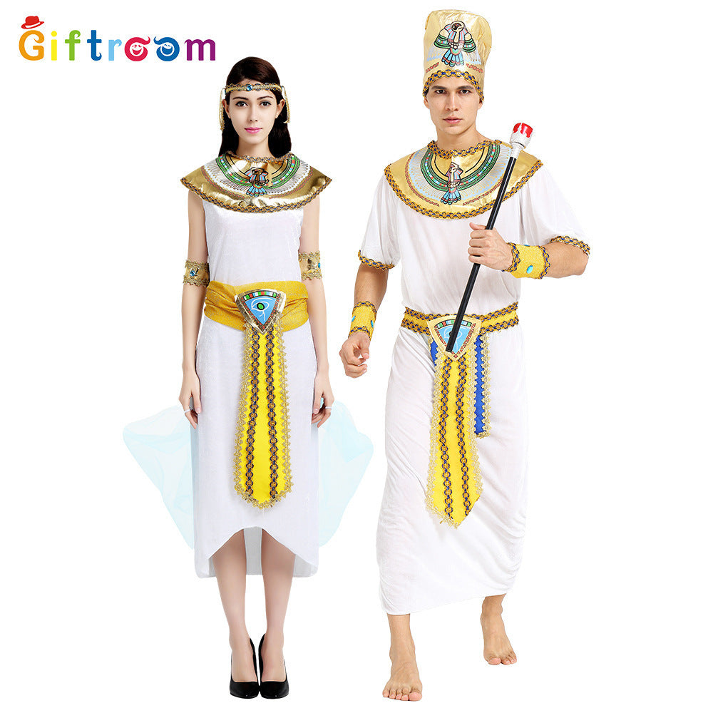 Children's Day Egyptian Pharaoh Costumes, Male and Female Princess Costumes, Ancient Greek Costumes, Prince Nile