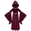2025 Halloween Family Costume Performance Costume Party Performance Costume Adult European Medieval Burgundy Vampire
