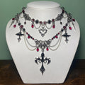 Halloween Cross Necklace Wholesale Cross-Border Vintage Dark Heavy-Duty Gothic Style Necklace Light Luxury Niche Sweater Chain