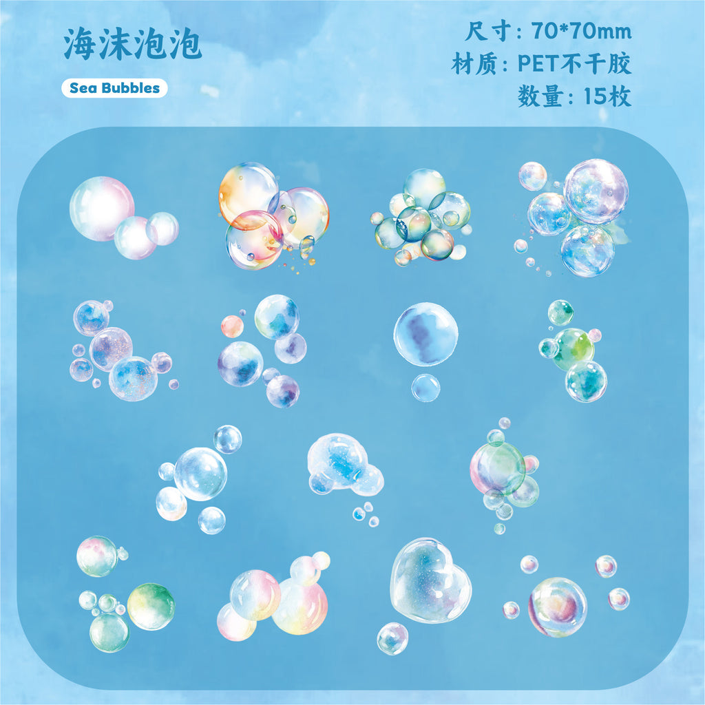 Retrostory Dream Bubble Wonderland Series Creative Bubble Base Handbook Landscaping Collage Paper Decorative Material Paper Sticker
