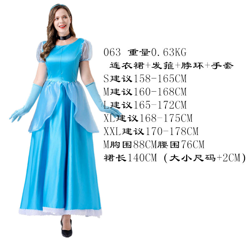 Fairy Princess dress Vicious Queen Sleeping Beauty Cinderella Plays Halloween Stage Performance Evening Costume