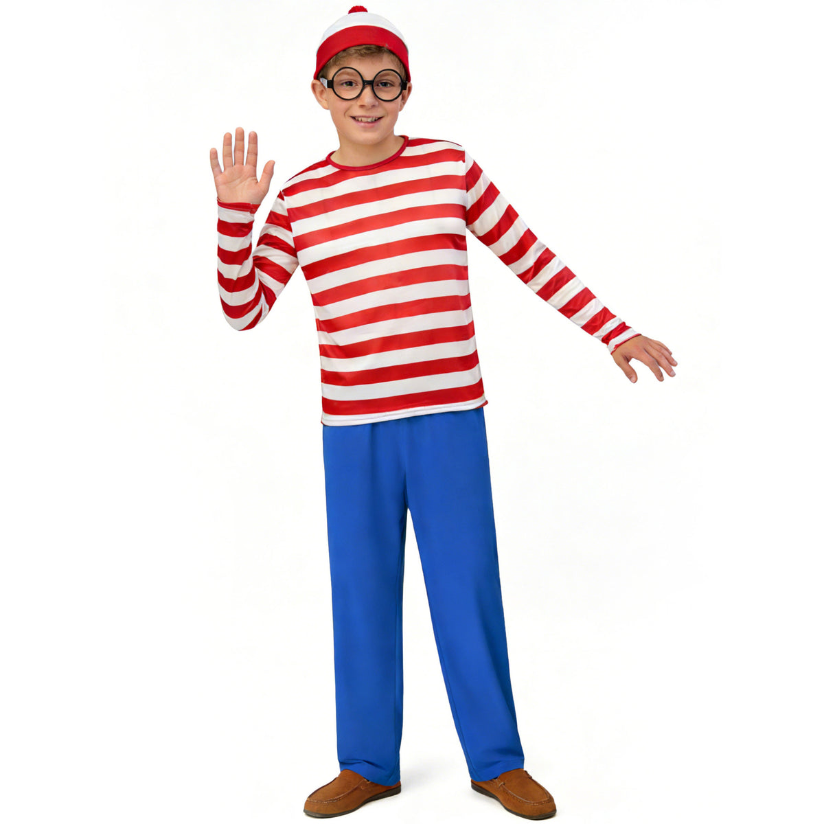 Halloween Costume Smart Wally Where's Wally UK Anime Costume cosplay Couple Costume