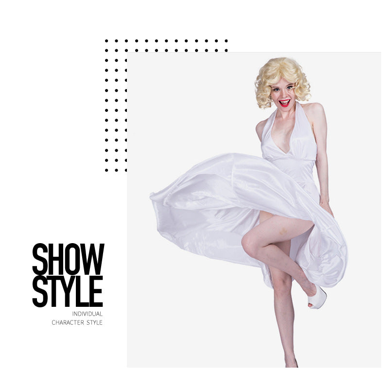 Cross-border supply Halloween Ghost Festival Carnival party stage role play cosplay costume sexy Monroe skirt