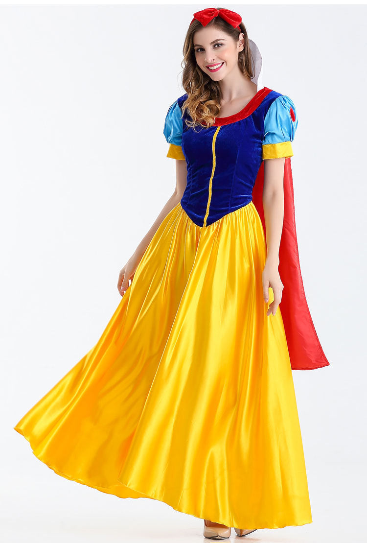 Halloween Adult Snow White Christmas Annual Party Cosplay Queen Cinderella Wedding Dress Costume Wholesale
