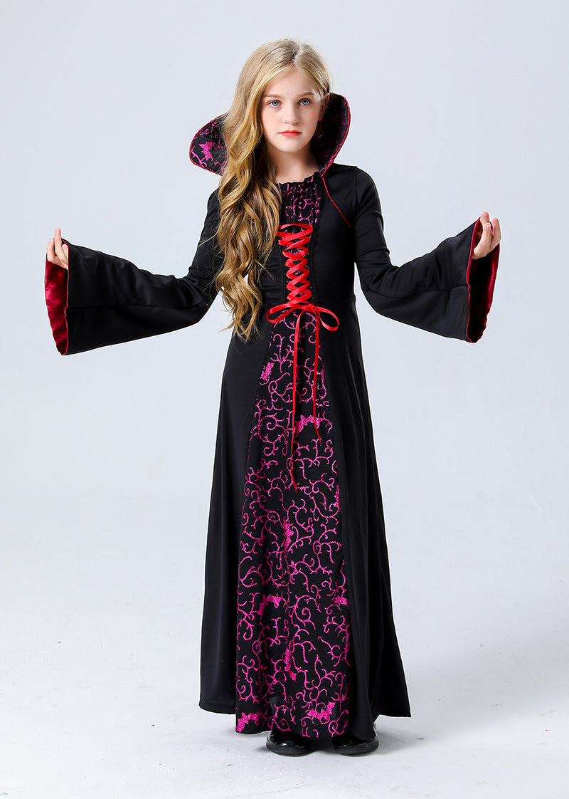Halloween Masquerade Costume Family Vampire Witch Cos Movie Palace Haunted House Event Costume