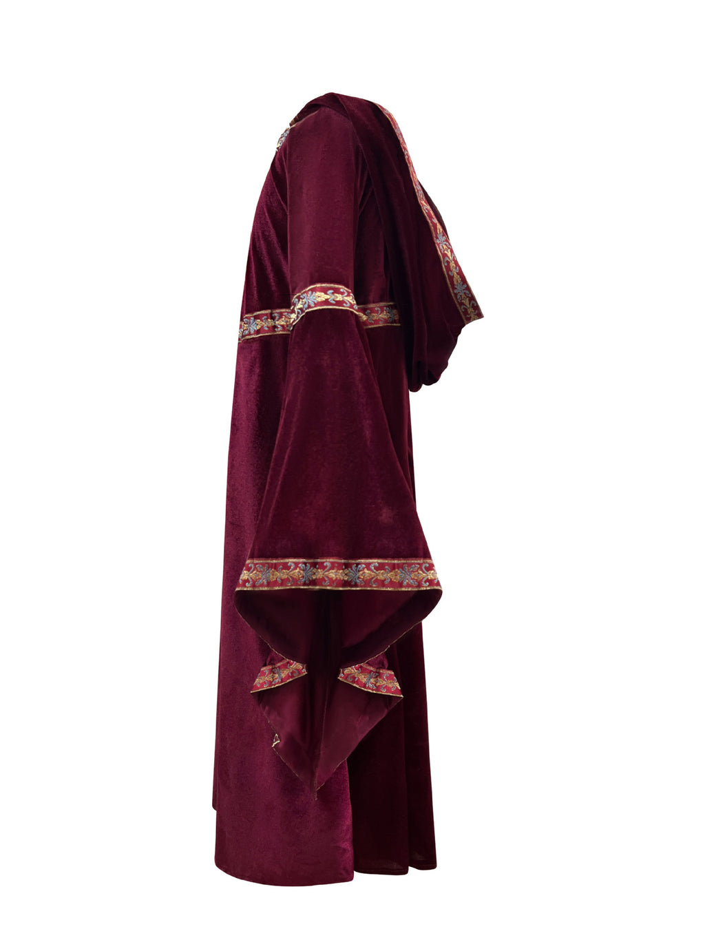 2025 Halloween Family Costume Performance Costume Party Performance Costume Adult European Medieval Burgundy Vampire