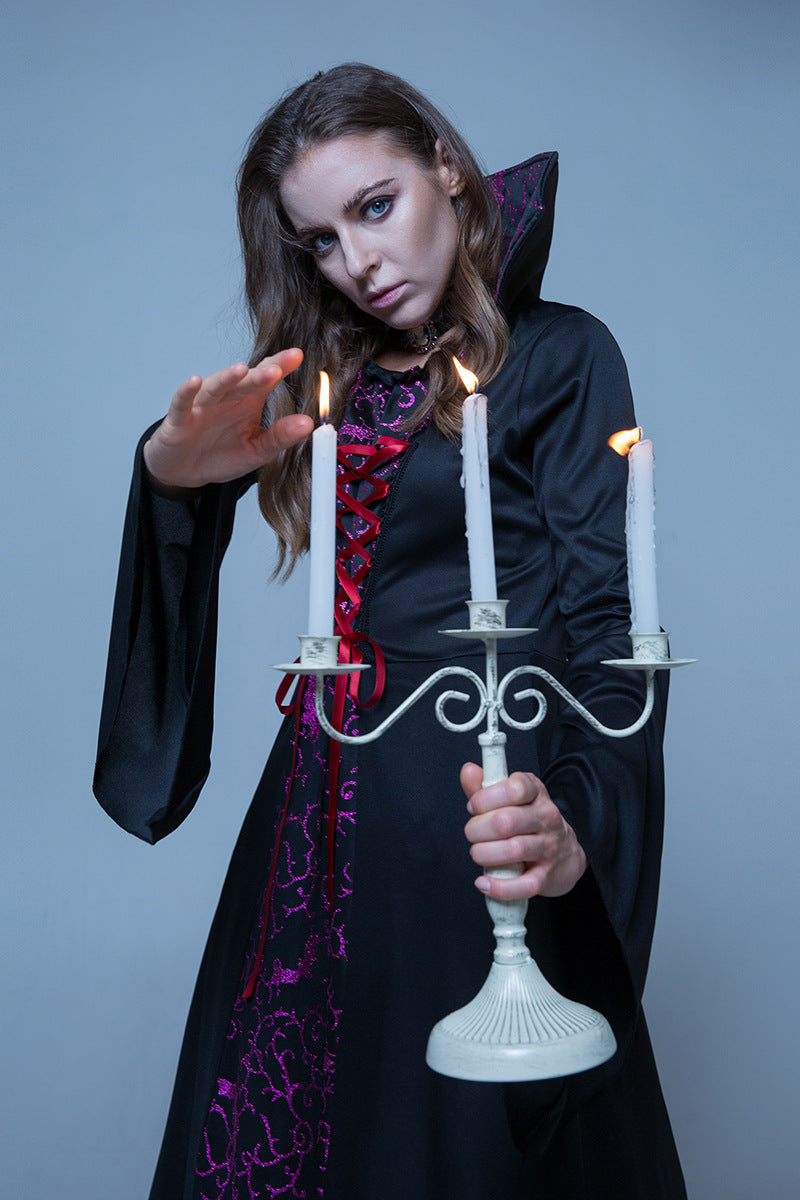 Halloween Masquerade Costume Family Vampire Witch Cos Movie Palace Haunted House Event Costume