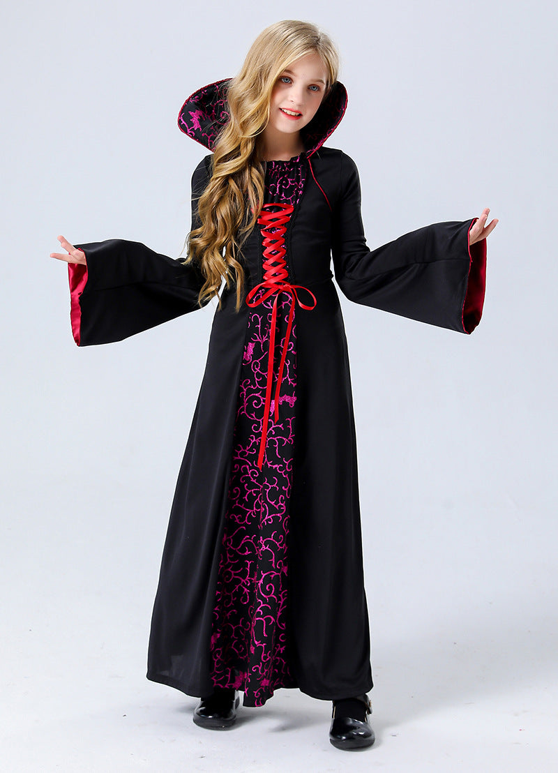 Halloween Masquerade Costume Family Vampire Witch Cos Movie Palace Haunted House Event Costume