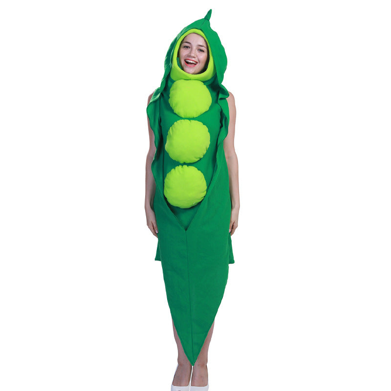 Halloween Carnival Performance Costume Party Stage Cosplay Cosplay Pea One-Piece Sponge Suit