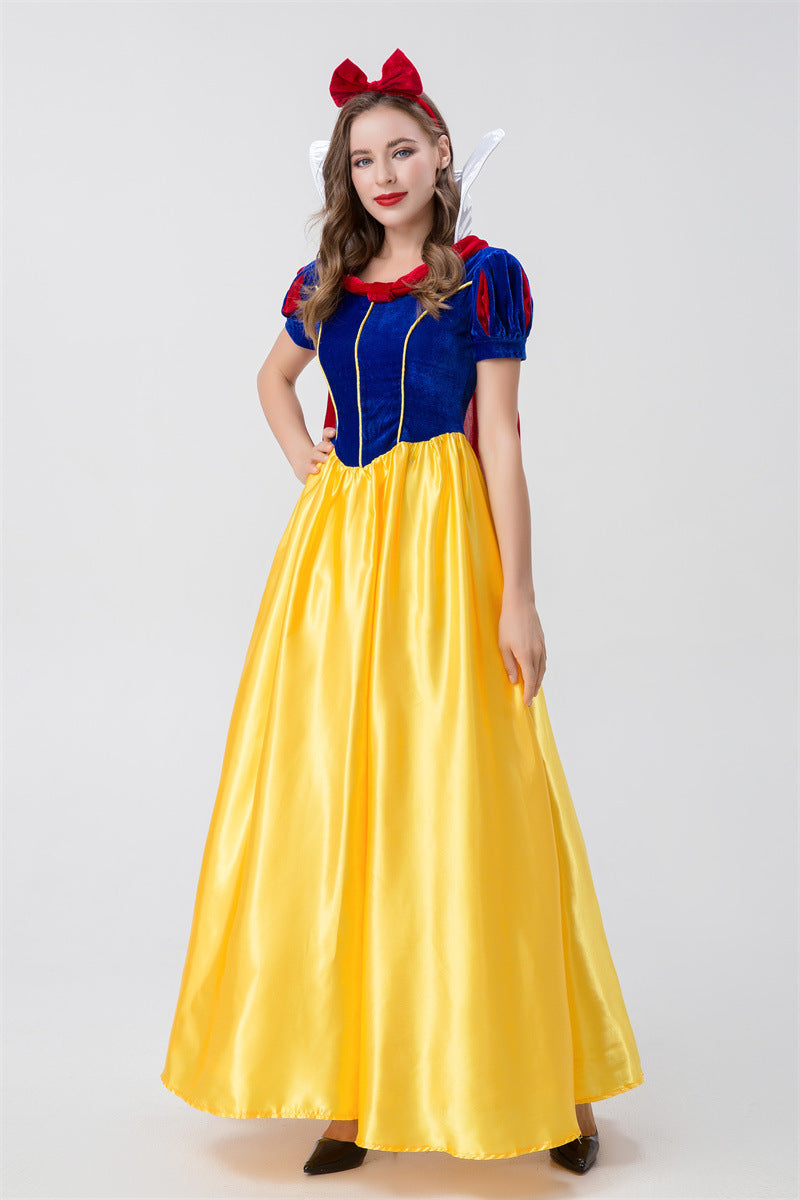Halloween Adult Snow White Christmas Annual Party Cosplay Queen Cinderella Wedding Dress Costume Wholesale
