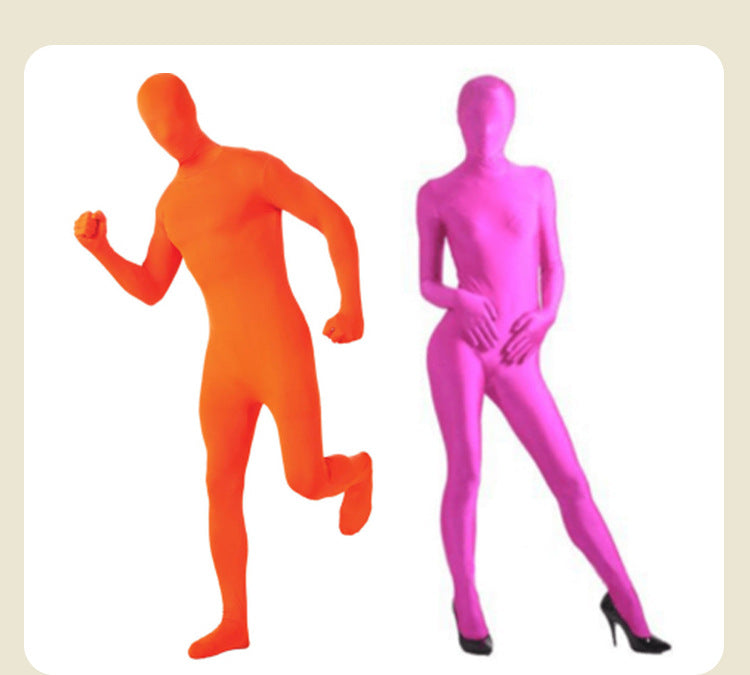 Halloween Invisibility Man in Black Costume cos Ninja Invisible Man Adult Tights Stage Performance Costume