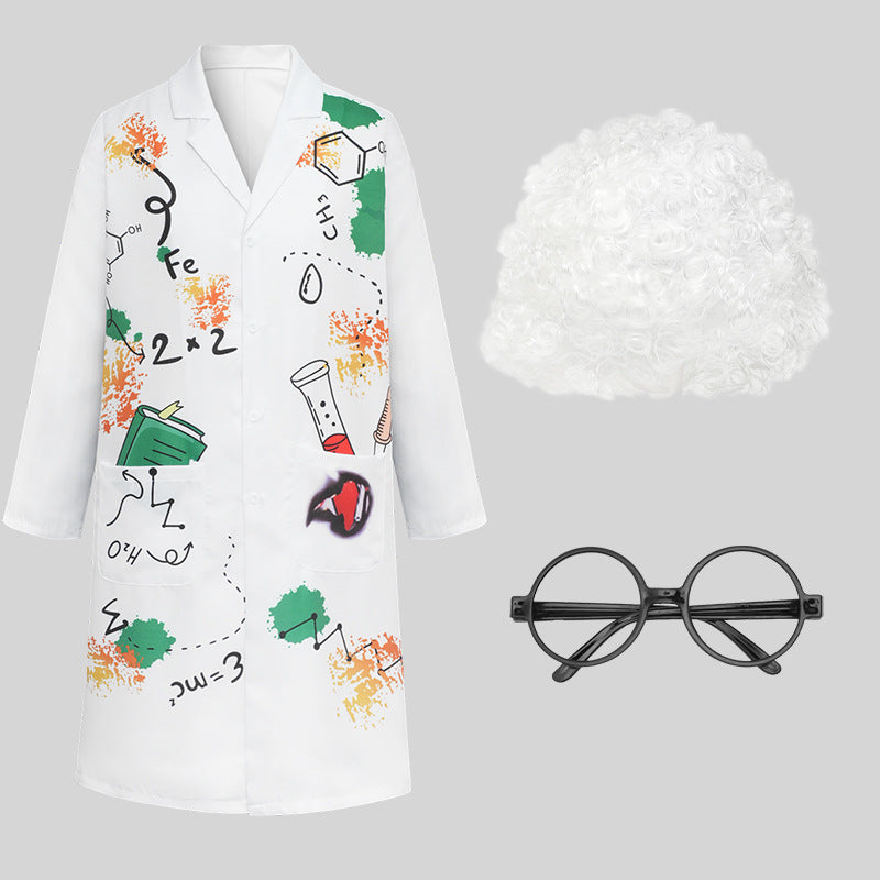 Halloween Crazy Scientist cos Frankenstein Pro Play Halloween Parent-Child Stage Performance Costume