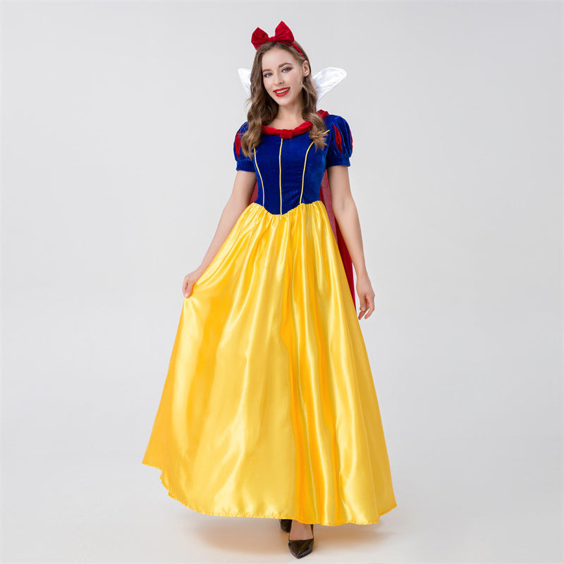 Halloween Adult Snow White Christmas Annual Party Cosplay Queen Cinderella Wedding Dress Costume Wholesale