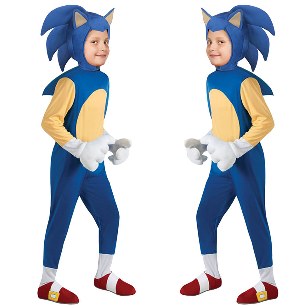 Halloween Costume Sonic the Hedgehog Super Sonic Kid Sonic Performance Costume Stage Performance Costume