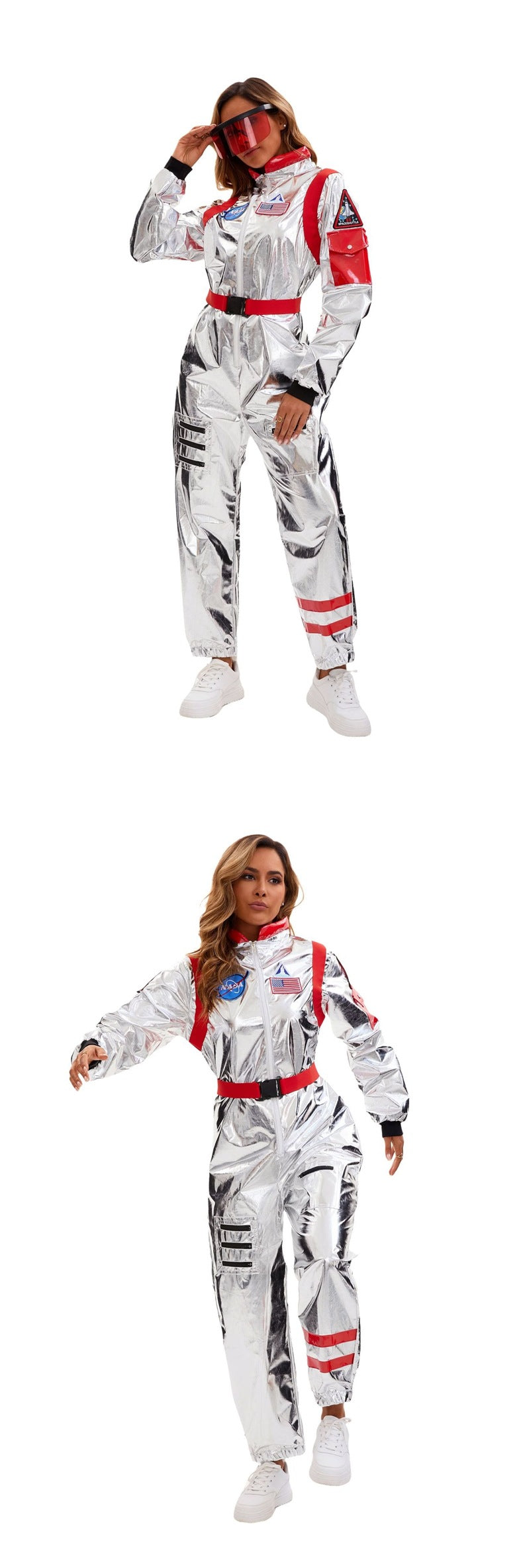 Space Suit Pilot Cos Astronaut Costume Halloween Performance Costume Male and Female Wandering Earth Astronaut Costume