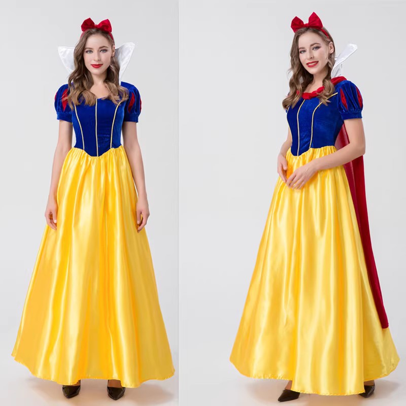 Halloween Adult Snow White Christmas Annual Party Cosplay Queen Cinderella Wedding Dress Costume Wholesale