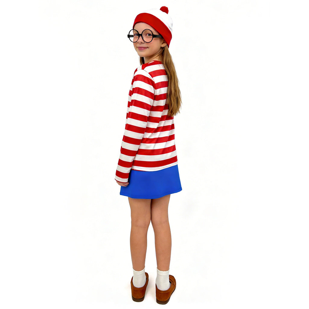 Halloween Costume Smart Wally Where's Wally UK Anime Costume cosplay Couple Costume