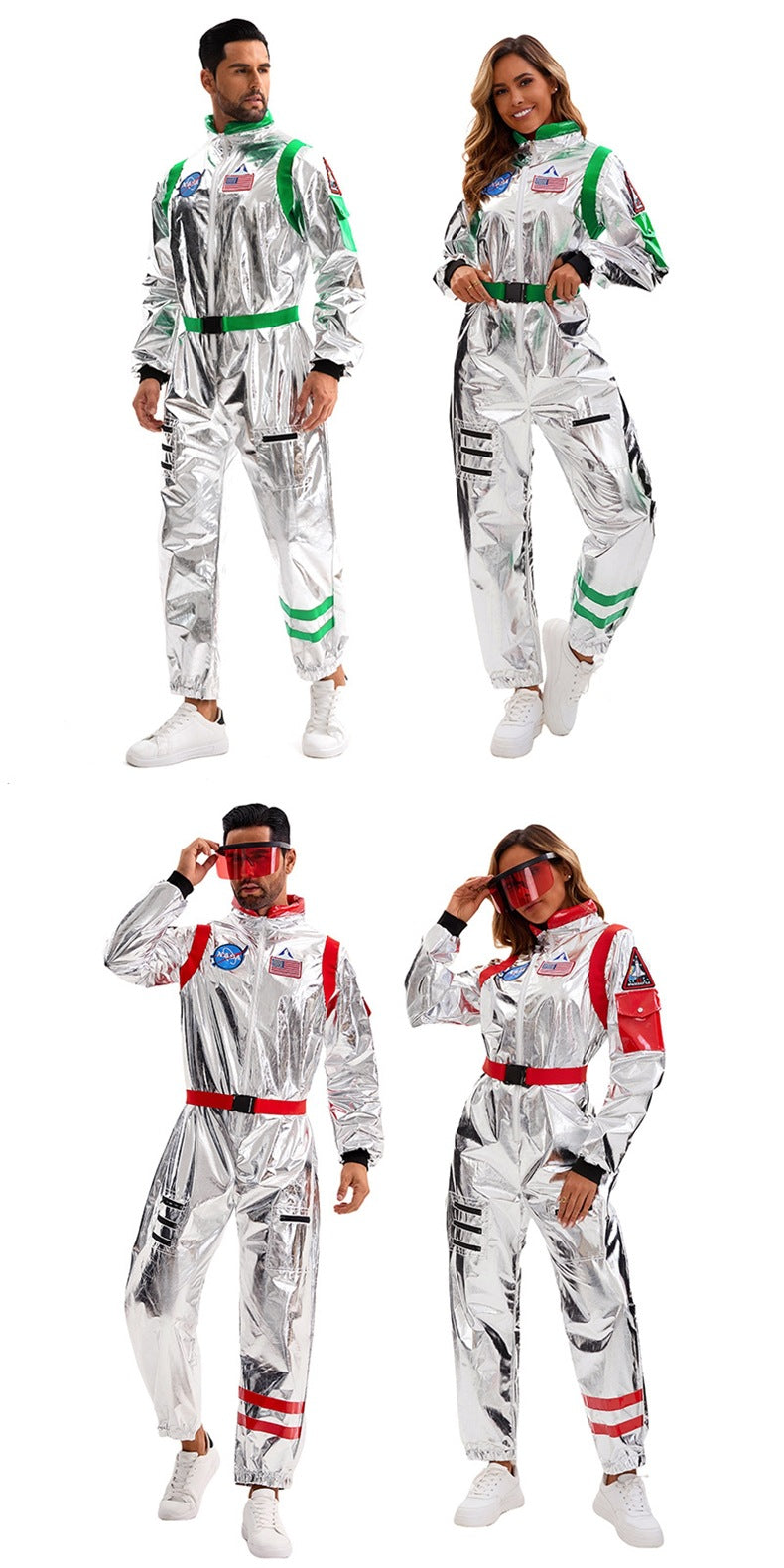 Space Suit Pilot Cos Astronaut Costume Halloween Performance Costume Male and Female Wandering Earth Astronaut Costume