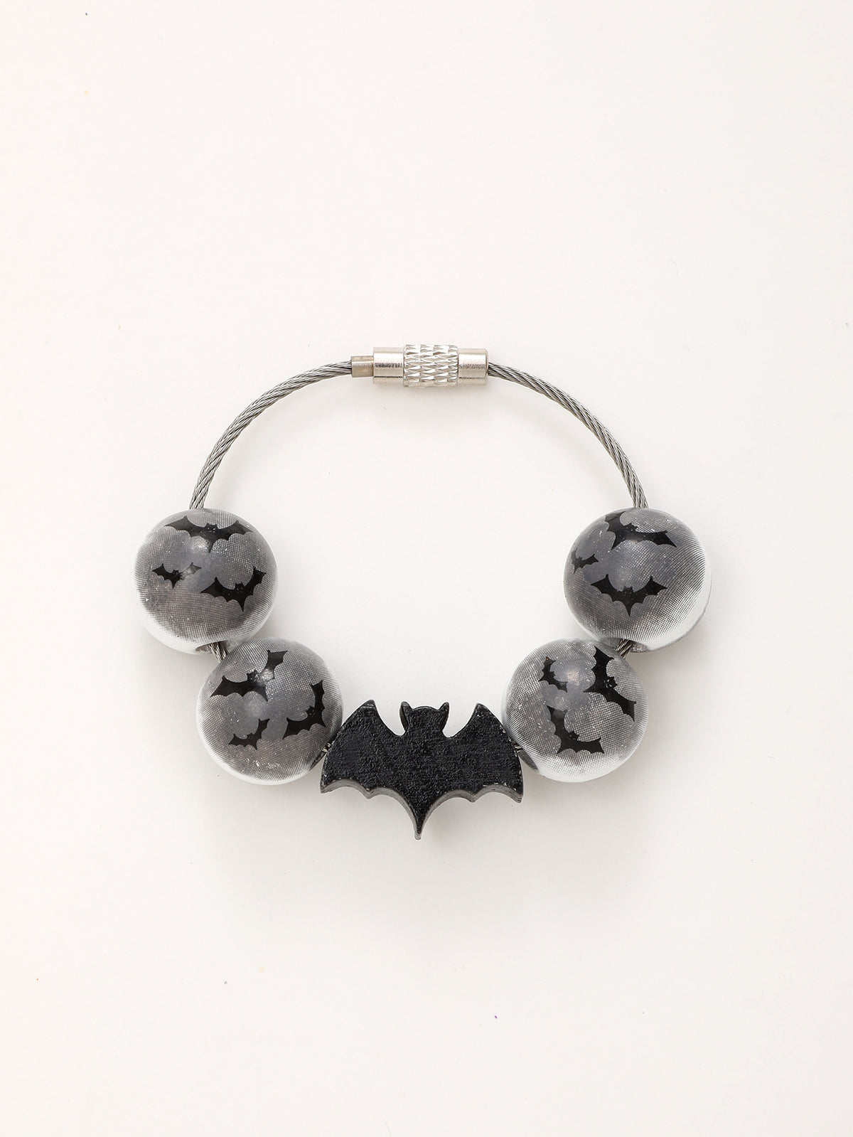 Sporty Baseball Independence Day Halloween Wooden Beads Wooden Fruit Summer Party Keychain Bracelet