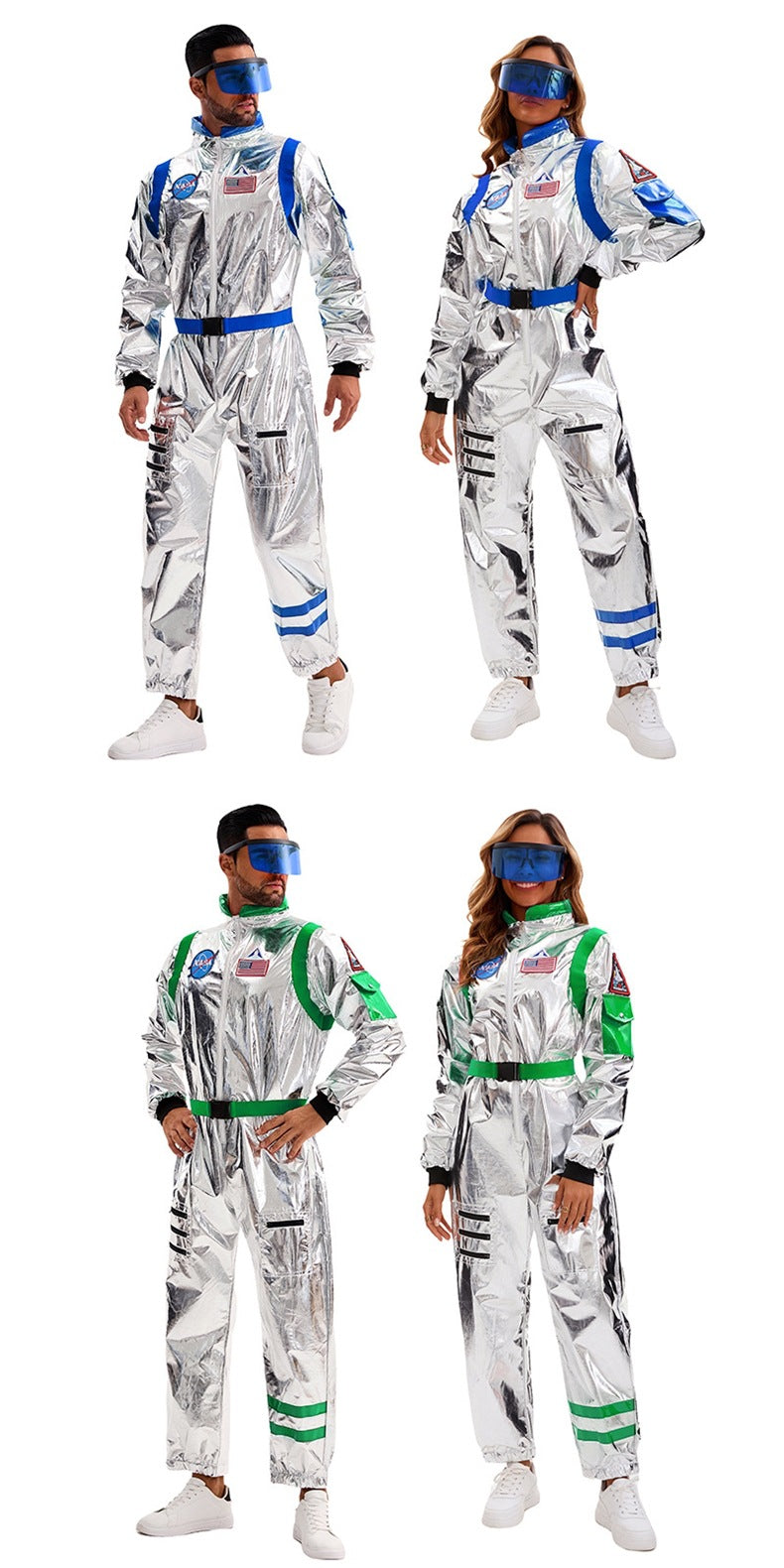 Space Suit Pilot Cos Astronaut Costume Halloween Performance Costume Male and Female Wandering Earth Astronaut Costume