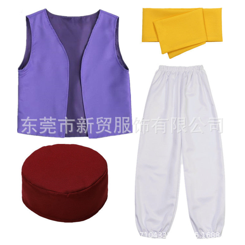 Adult Prince Aladdin Costume Magic Lamp Stage Party Dress up One Thousand and One Nights Prince Halloween Costume