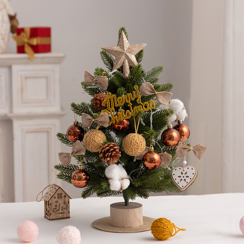 Christmas tree pe mini Christmas tree 45cm desktop Christmas tree set decoration christmas tree