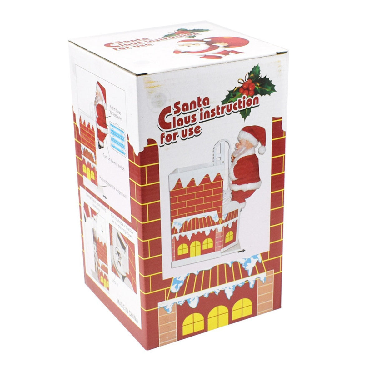 Climbing Chimney Santa Claus Electric Toy Climbing Beads Climbing Ladder Santa Claus Ornaments Christmas Decoration Gifts