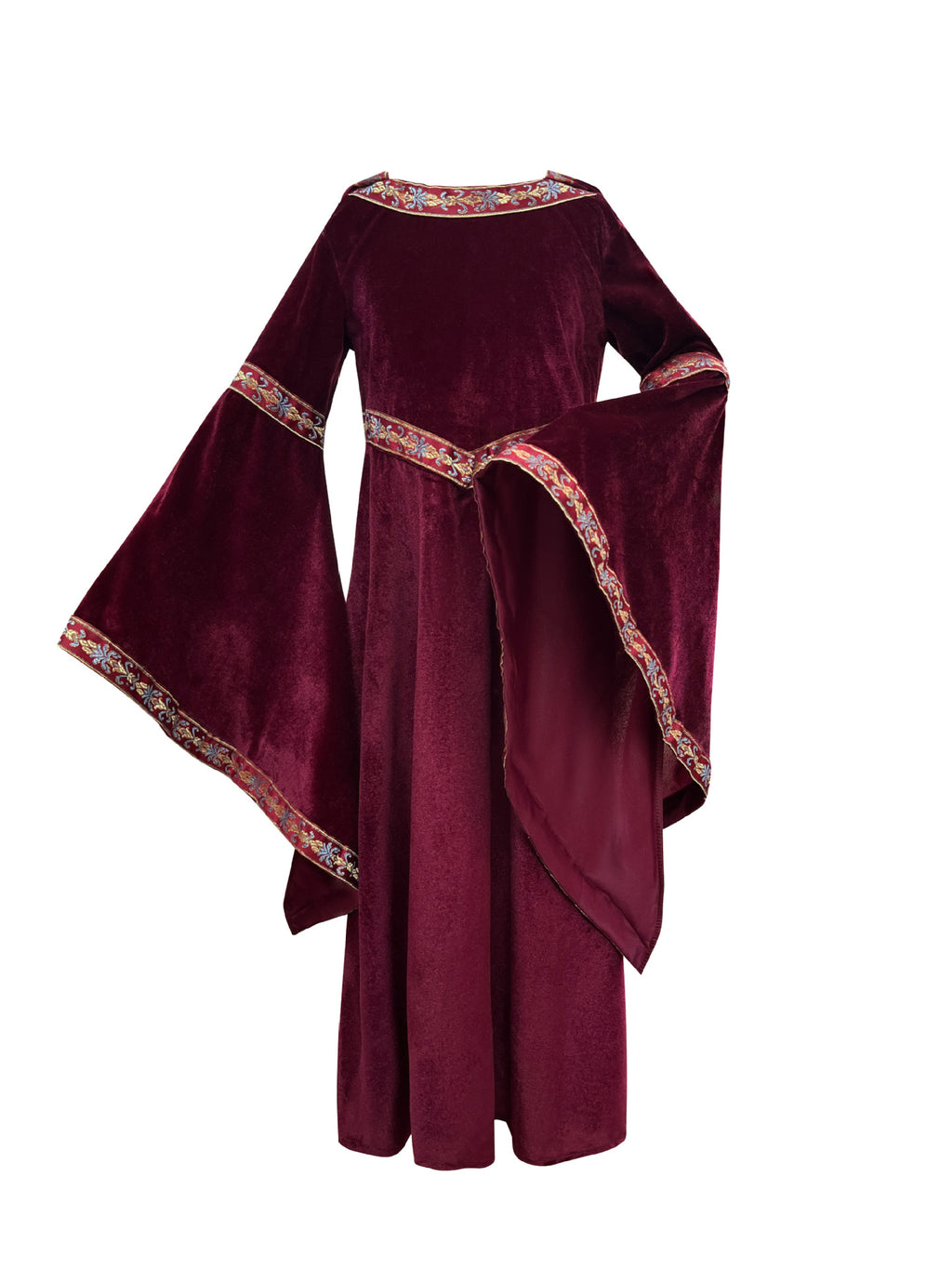 2025 Halloween Family Costume Performance Costume Party Performance Costume Adult European Medieval Burgundy Vampire