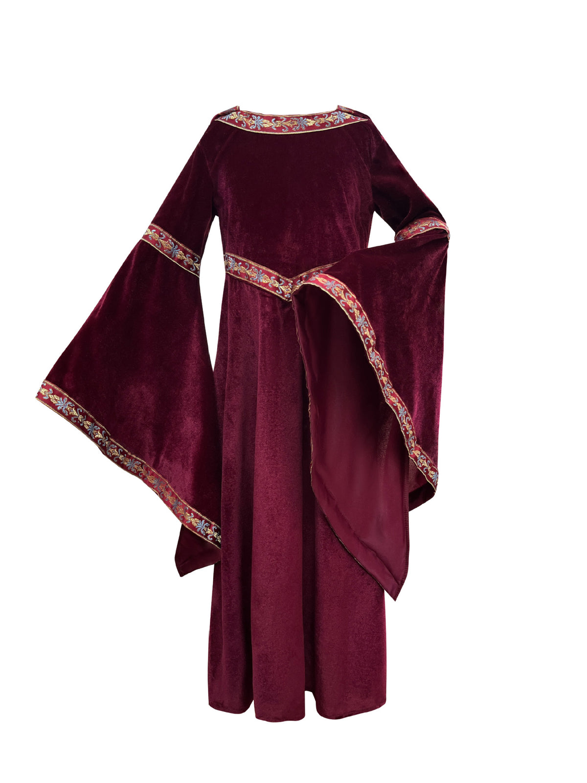 2025 Halloween Family Costume Performance Costume Party Performance Costume Adult European Medieval Burgundy Vampire