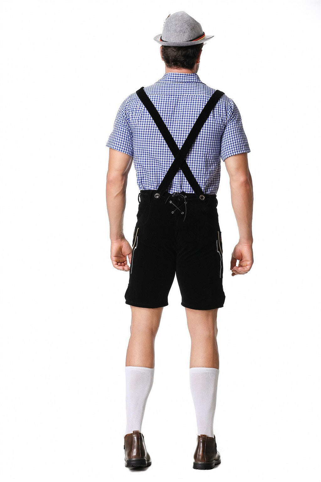 Halloween Costume Wish German Oktoberfest Costume Men's Overalls Suit Adult Stage Cosplay Costume