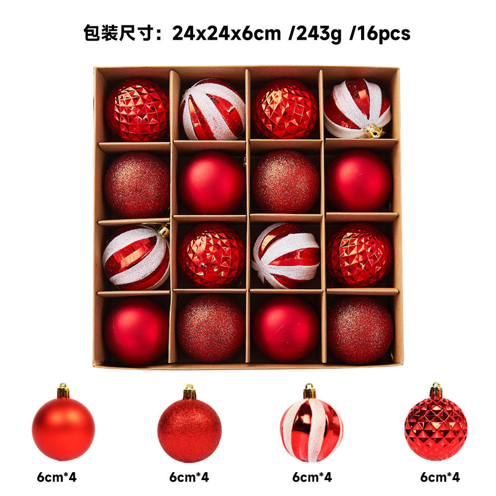 Cross-border New Christmas Tree Decoration Pendant Electroplated Paintted Ball Hanging Hollow Ball Hanging Christmas Decorations