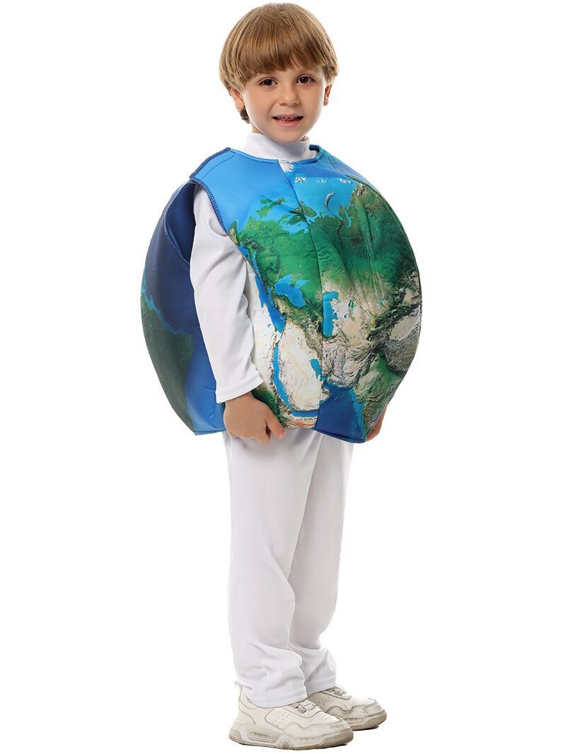 Halloween Funny Party Earth Costume Kindergarten Environmental Protection Day Activity Blue Planet Guardian World Peace