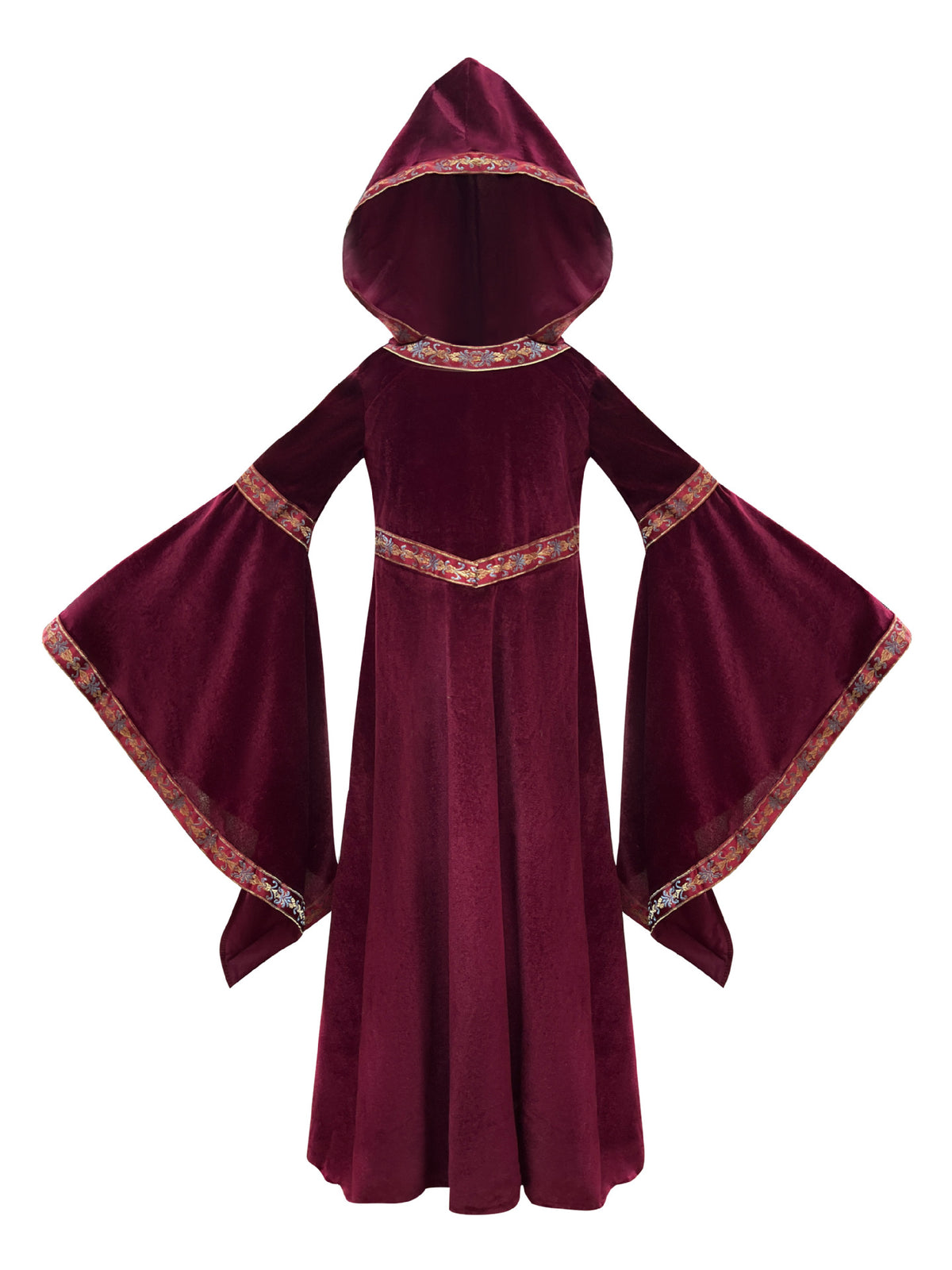 2025 Halloween Family Costume Performance Costume Party Performance Costume Adult European Medieval Burgundy Vampire