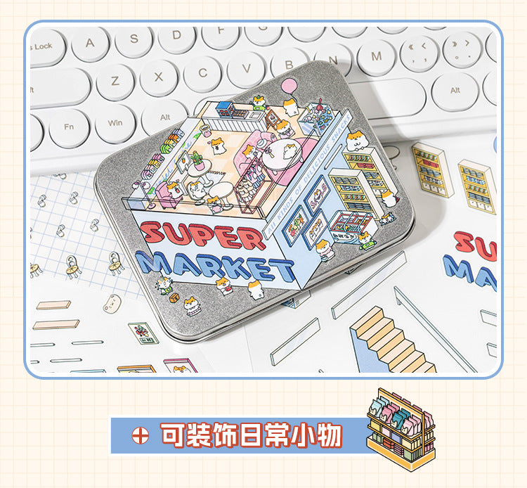 Cross-border Explosions Core Stranger Super Large 3D Stereo Landscape Stickers Decompression Microscale Scene Stickers DIY Cabin Fun Stickers