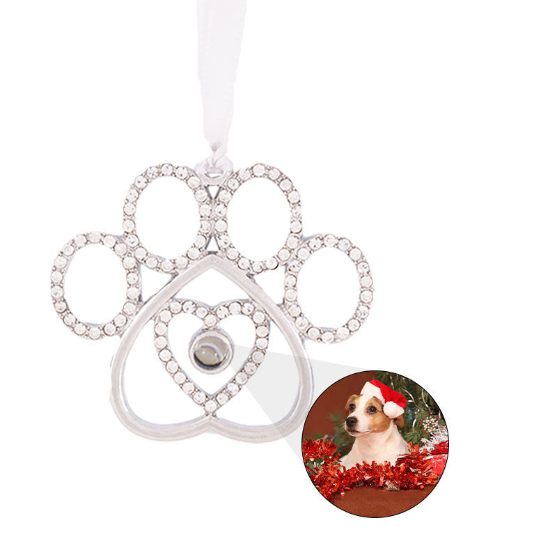 Christmas Dog Commemorative Gift Pendant Micro-carved Color Figure Custom Projection Hanging Decoration 100 I Love Your Language