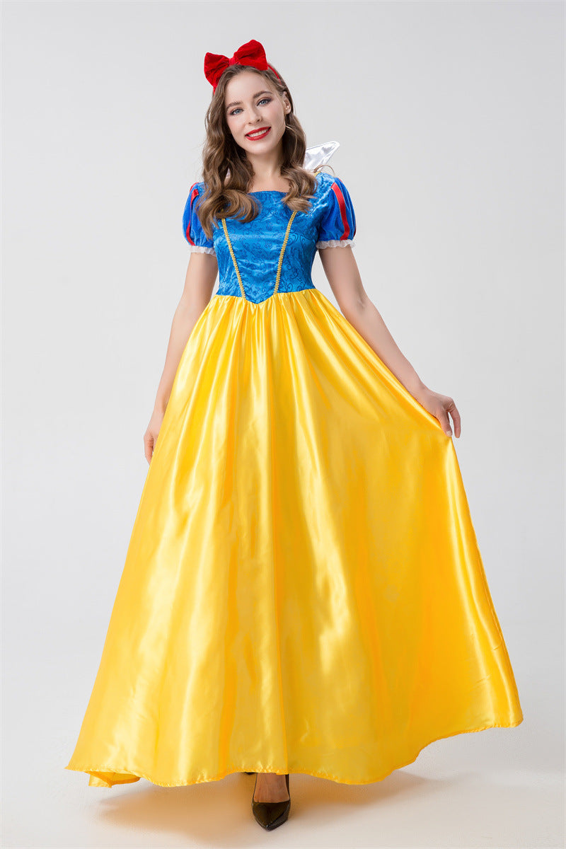 Halloween Adult Snow White Christmas Annual Party Cosplay Queen Cinderella Wedding Dress Costume Wholesale