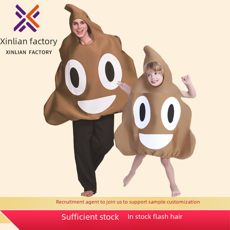 Cross-border supply of Halloween sponge casual clothes new activity atmosphere play Halloween parent-child clothes